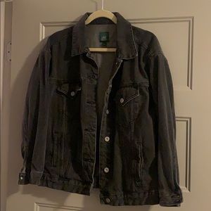 Black denim jacket